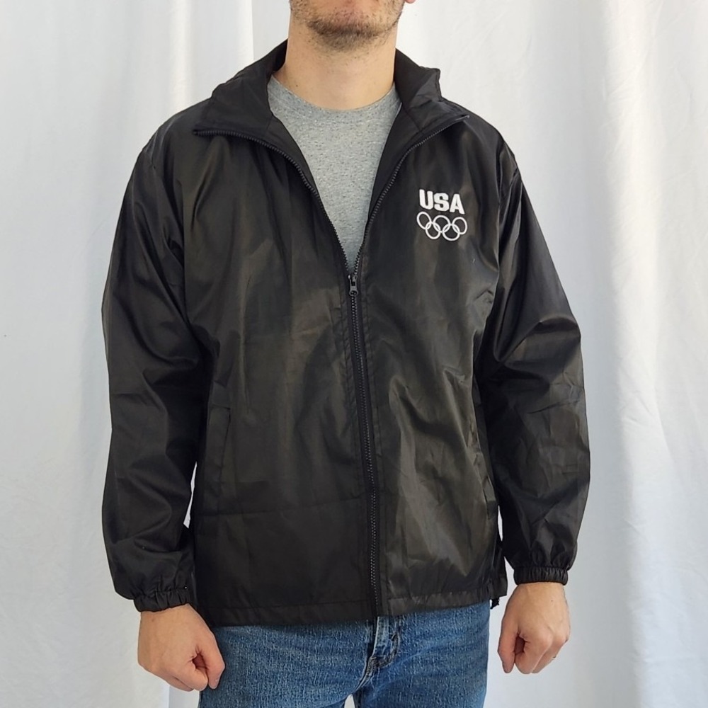 90s/Y2K Team USA‎ Black Windbreaker